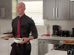 デカパイ, ブロンド, フェラチオ, 女, なめる, 天然, オマンコ, オッパイの