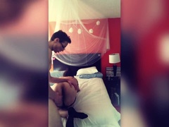 素人, ぽっちゃり, デカチン, カップル, イマラチオ, バック, 顔射, オーガズム