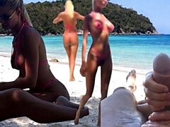 Amateur, Playa, Rubia, Mamada, Pareja, Pies, Madres para coger, Esposa