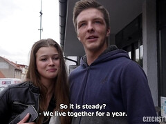 素人, フェラチオ, 彼氏, チェコ, チン, ハードコア, アウトドア, オマンコ