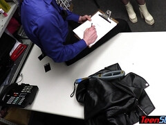 Extra small asian teen thief fucked hard