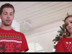 Hot Stepsister Caught by Stepbrother While Masturbating on Front Step