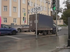 Arsch, Grosser arsch, Vollbusig, Flashen, Masturbation, Öffentlich, Muschi, Solo