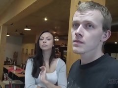 Sucer une bite, Queue, Petite amie, Jeans, Argent, Pov, Maigrichonne, Adolescente