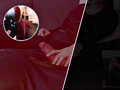 Grosser schwanz, Fesselspiele, Paar, Weibliche domination, Fetisch, Französisch, Handjob, Rotschopf