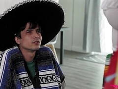 Grosse titten, Braunhaarige, Kehlenfick, Handjob, Hardcore, Jungendliche (18+), Flotter dreier, Titten