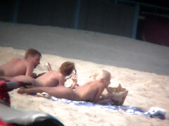 Strand, Schönheit, Vollbusig, Klassisch, Kehlenfick, Orgasmus, Titten, Spanner