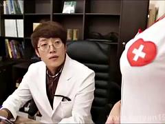 素人, アジア人, 韓国人, 看護婦