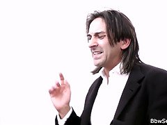 Africain, Grosse, Lunettes, Énorme, Interracial, Bureau, Secrétaire, Nénés