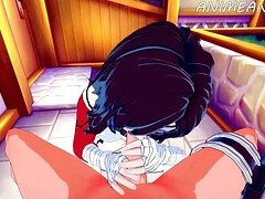 アナル, フェラチオ, ボンデージ, イく瞬間, ダブル開発, 自家製, 熟年, 妻
