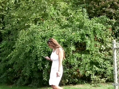 デカパイ, 巨乳な, ドイツ人, 現実, 垂れ乳, ティーン, パイ刷り, オッパイの