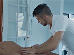 アナル, 舐める尻, デカチン, フェラチオ, 黒人, ゲイ, 異人種間, マッサージ