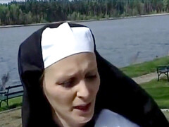 デカ尻, ヨーロピアン, ドイツ人, 尼, オマンコ, ティーン, スカートのぞき