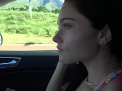 Enthousiasteling, Strand, Pijpbeurt, Sperma in gezicht, Vriendin, Handbeurt, Orgasme, Nat