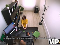 Audition, Brunette brune, Hd, Hongroise, Argent, Bureau, Réalité, Fils