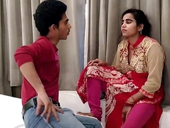 Passionate couple are making love in the bedroom