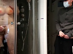 Парочка, Трансвеститы, Семяизвержение, Немки, От первого лица, Реалити, Душ, Молоденькие