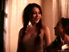 デカパイ, 茶髪の, 巨乳な, 大学生, エロティック, 指いじり, なめる, オマンコ