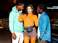 お尻, フェラチオ, ダブル開発, ハードコア, 3p男男女, ティーン, 三人, オッパイの