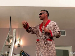 デカパイ, フェラチオ, 茶髪の, 巨乳な, バック, 黒人, ハードコア, 異人種間