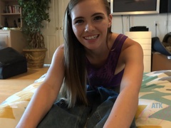 素人, デカパイ, フェラチオ, 彼女, 手コキする, オマンコ, 剃毛, オッパイの