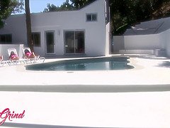 Grote kont, Bruinharig, Hd, Latijnse vrouw, Likken, Rijpe lesbienne, Kut duiken, Speelgoed