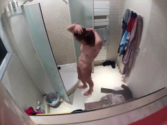 Voyeur watches roomate masturbate