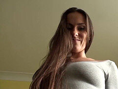 beautiful caboose stunner Mea Malone with natural tits solo session