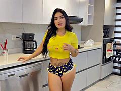Verga grande, Tetas grandes, Mamada, Pareja, Consolador, Pov, Público, Sexo fuerte