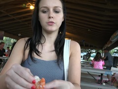 中出し, 足, 彼女, オイル, ハメ撮り, オマンコ, 剃毛, スカート