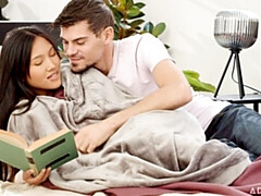 デカチン, フェラチオ, 茶髪の, バック, なめる, ティーン, タイ, オッパイの