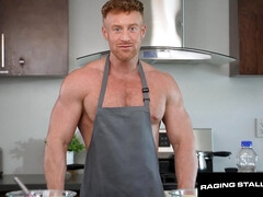 Blasen, Paar, Kehlenfick, Schwul, Behaart, Handjob, Rotschopf