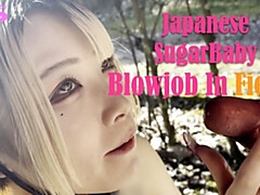 18, 素人, アジア人, 美女, ブロンド, フェラチオ, 爸, Hd