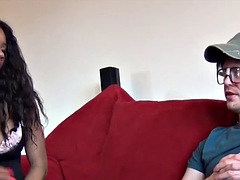 Nana, Grosse bite, Gros seins, Noire, Sucer une bite, Britannique, Hard, Nénés