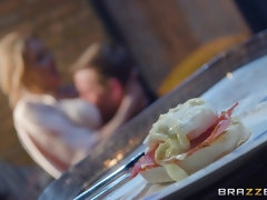 デカパイ, ブロンド, フェラチオ, 手コキする, 淫乱熟女, 母, ハメ撮り, 現実