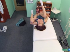 Anal, Médecin, Doigter, Léchez, Infirmière, Bureau, Chatte, Uniforme