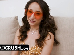 18, フェラチオ, チン, なめる, オフィス, オーガズム, オマンコ, ティーン