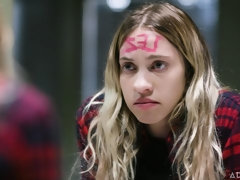 Salle de bains, Blonde, Doigter, Lesbienne, Léchez, Masturbation, Dénudage, Adolescente