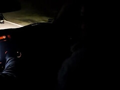 Hot Girlfriend in White Heels Fucks Stranger in Car Outdoor Creampie