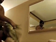 Amateur, Grosse bite, Noire, Éjaculation interne, Cocu, Hard, Hôtel, Interracial