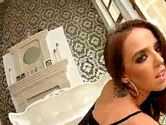 アナル, フェラチオ, 茶髪の, イく瞬間, ヨーロピアン, 目瞪口呆