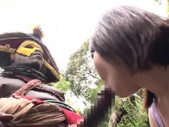 アジア人, フェラチオ, フェティッシュ, 異人種間, アウトドア