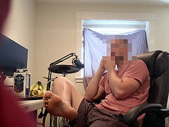 Grosser schwanz, Masturbation, Spion, Spanner