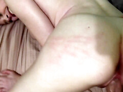 Little Bunny Colby with fake tits and POV sex with a stallion