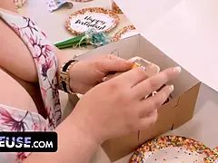 デカパイ, フェラチオ, Hd, 熟年, 淫乱熟女, 怪物, 赤毛, ラフ