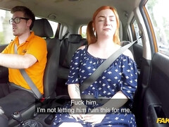 Gros seins, Sucer une bite, Gorge profonde, Grosse, Pigtail, Rousse roux, Chevaucher, Nénés