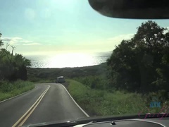 Amateur, Plage, Blonde, Sucer une bite, Souple, De plein air, Pov, Public