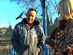 デカチン, デカパイ, ブロンド, ドイツ人, ハードコア, 淫乱熟女, ピアス, オッパイの