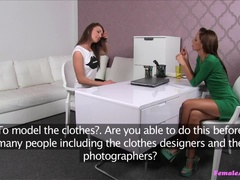 Amateur, Femelle, Doigter, Lesbienne, Léchez, Bureau, Chatte, Fessée