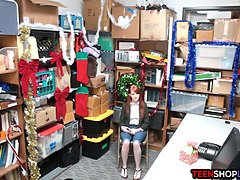 Amateur, Trastienda, Mamada, Atrapados, Realidad, Pelirrojo, Adolescente, Uniforme